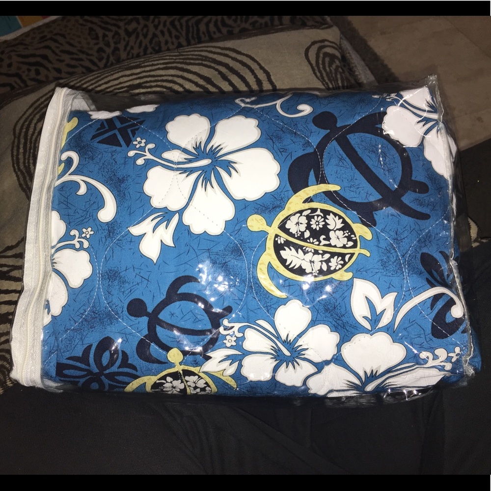 Blue Hawaiian Flower Front Car Seat Covers 🌺